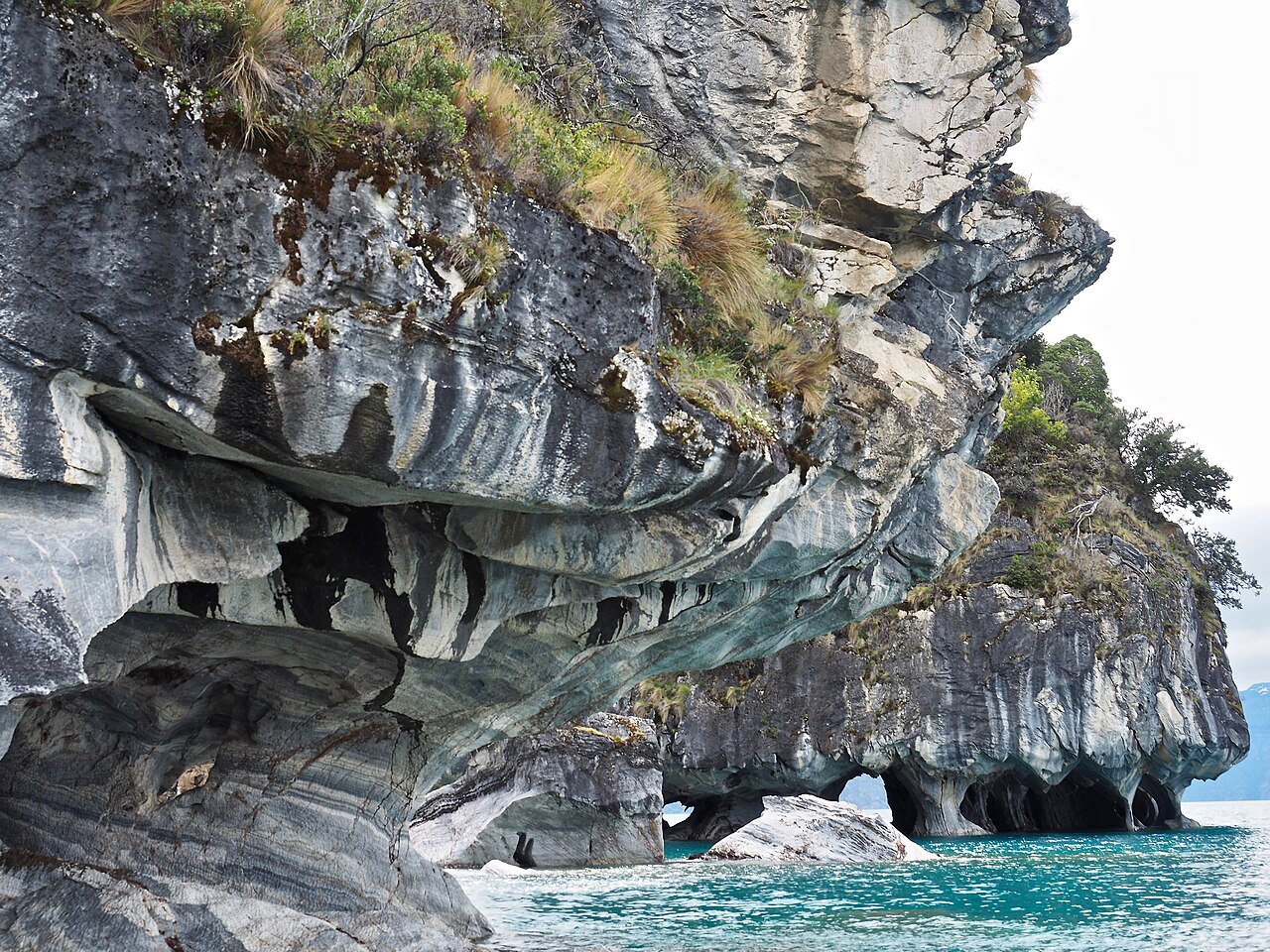 Cuevas de Mármol en el lago General Carrera